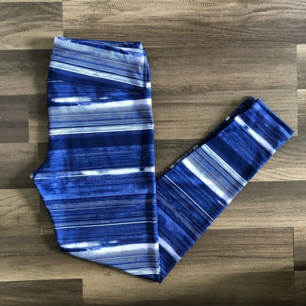 90 Degree by Reflex Blue‎ Fitted Leggings Large $98